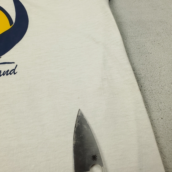 Vintage 70s Raglan T Shirt Size Large Chincoteague Virginia Graphic Tee Retro - Picture 8 of 12